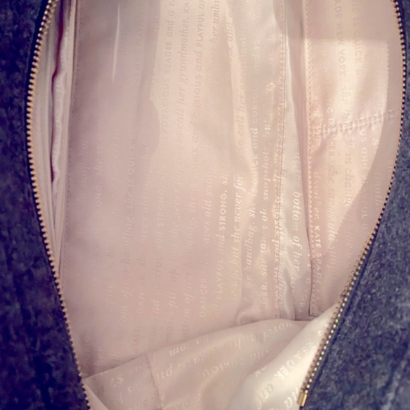 NWOT Kate Spade Authentic Wool Button Hand Bag - Picture 7 of 9